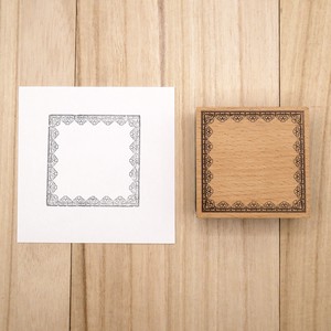 Stamp Lace Frame Wood Stamp