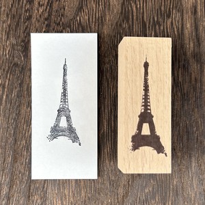 Stamp Wood Stamp Eiffel Tower