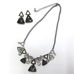 Necklace/Pendant Necklace sliver Bijoux Triangle Rhinestone