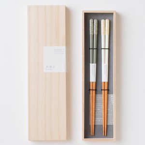 Chopsticks Gift Set Moss Gray Dishwasher Safe Made in Japan