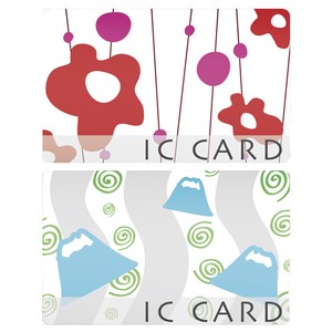 ICカードステッカー2P　和柄カラフル　【シール】【カードケース】