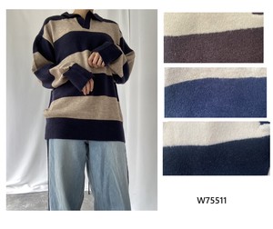 Sweater/Knitwear Knit Tops Border 2023 New