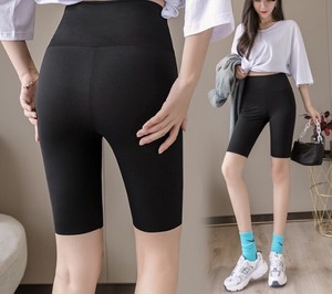 Short Pant Plain Color Bottoms Ladies'
