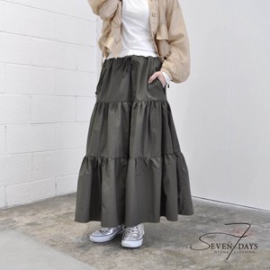 Skirt Color Palette Waist Tiered Skirt