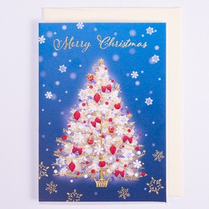 クリスマスミニカード ■定番クリスマスツリー柄 ■シンプル系