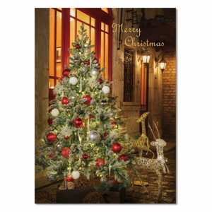 クリスマスフォトポストカード ■2023年新商品 ■暖かみあるクリスマスシーン ■クリスマスツリー
