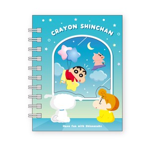 T'S FACTORY Memo Pad Crayon Shin-chan Mini Ring Memo