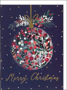 グリーティングカード クリスマス「クリスマスボール」 メッセージカード 2023新作