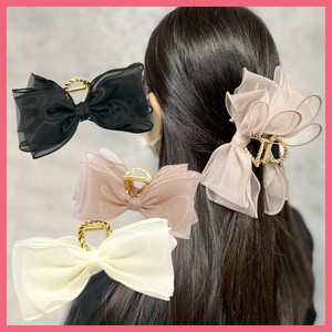 リボン バンス クリップ ヘアアクセサリー ヘアクリップ 上品