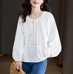 Button Shirt/Blouse Long Sleeves Ladies'