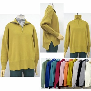 Sweater/Knitwear Pullover Spring/Summer Half Zipper Made in Japan