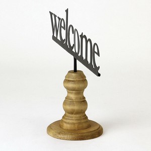 サインデコ ウッドスタンドサイン welcome　デコレーション/ガーデニング/オシャレ
