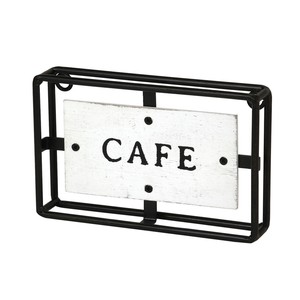 サインデコ アイアンWフレーム 壁掛け CAFE S オシャレ/デコレーション/インテリア