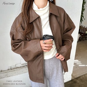 短款夹克 人造革/仿皮革 双拉链/双开口拉链 束腰夹克