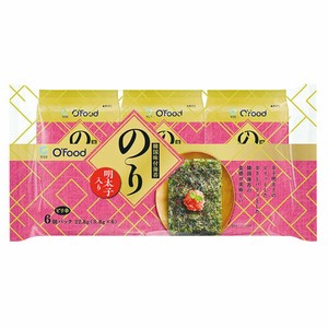 O'food 明太子入り味付海苔 味付けのり(弁当用・3.8g×6袋) おかず 味付海苔 韓国のり