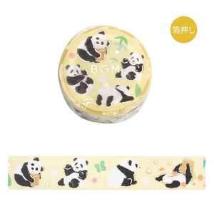 BGM Washi Tape Foil Stamping Panda Paradise 15mm x 5m