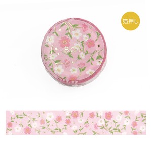 Washi Tape Foil Stamping Flower Pattern Cherry Blossom 15mm x 5m