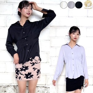 Button Shirt/Blouse Shirtwaist Peplum