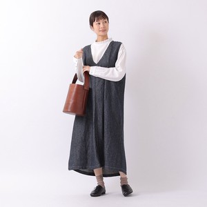 【SALE】リネンデニムジャンパースカート