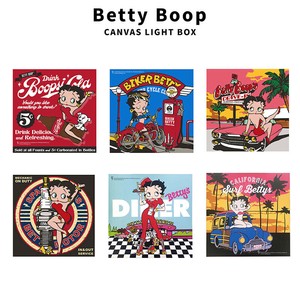 LED Canvas Light ベティちゃん ベティブープ Betty Boop インテリアプレート キャンバス ウォールアート