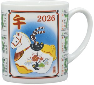 招福干支　午　松竹梅　マグ　290ml