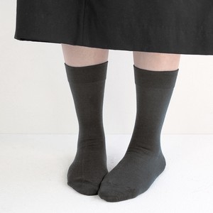 Crew Socks Plain Color Socks Ladies' Made in Japan Autumn/Winter