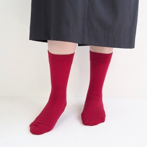 Crew Socks Plain Color Socks Ladies' Made in Japan Autumn/Winter