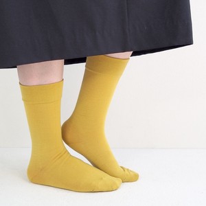Crew Socks Plain Color Socks Ladies Made in Japan Autumn/Winter
