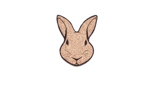 The Tokyo Cork Animal Coaster - Rabbit リサイクルコルクコースター