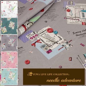 有輪商店 YUWA  シャーティング  ”needle adventure”  [C:Gray] / 全5色 /生地 布/824815