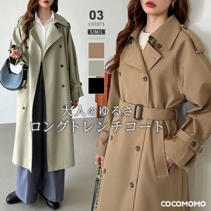 トレンチコート ロングコート アウター レディース アウター スプリングコート ロング ロング丈