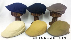 コットンヘリンボーン　ハンチング　帽子　HAT　★BIGSIZE　※サイズ調節可能