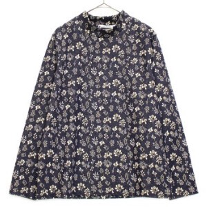 T-shirt Floral Pattern High-Neck Made in Japan