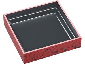 折箱容器 エフピコ WPS-角180-180 本体 赤焼板目黒