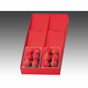 青果・農産容器 ヤマニパッケージ L-2015 ディスプレーボックス 3段赤