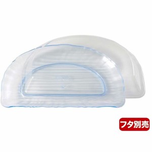 刺身・鮮魚容器 半月(23)透明ブルー ニシキ