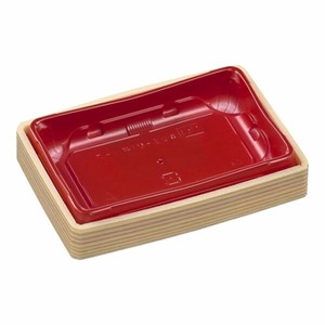 巻寿司容器 エフピコ WUS-M1中ハーフ 柾目赤