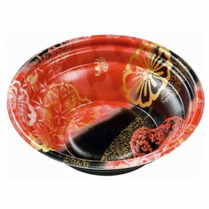 麺容器 エフピコ MFPホット麺18小(52)絞 幸楽赤黒