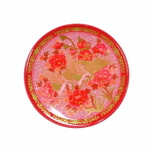 刺身・鮮魚容器 高台皿(1尺)赤有田 ニシキ