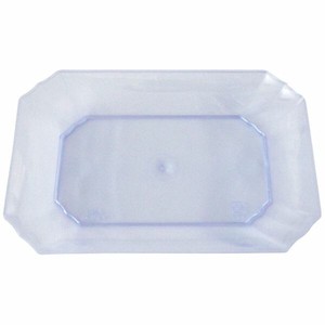 刺身・鮮魚容器 有明(極小)透明ブルー ニシキ
