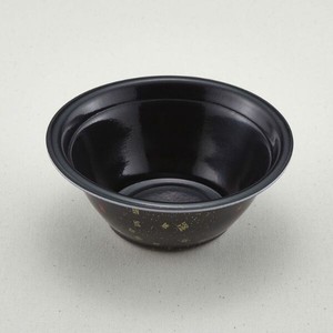 麺容器 青葉紙業 ラーメン 小(本体)耐熱黒まきえ内黒(600)