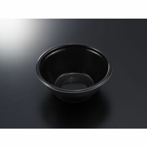 中央化学 麺・スープ容器 TPめん鉢 M18 黒両 身