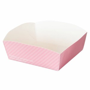 ヘッズ 食品対応トレー カフェオレケーキトレイ ピンク(100枚)