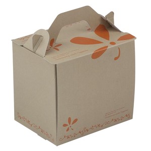 ヤマニパッケージ ケーキ箱 サイドオープンキャリー シトロン #4