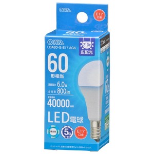 LED電球小形E17 60形相当 昼光色