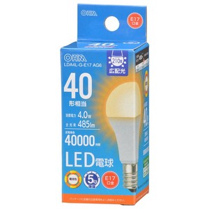 LED電球小形E17 40形相当 電球色
