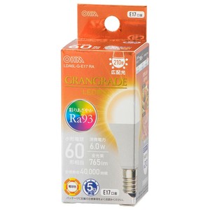 LED電球小形E17 60形相当 電球色