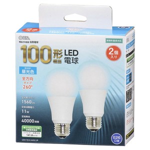 LED電球 E26 100形相当 昼光色 2個入