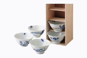Hasami ware Rice Bowl Assortment Set of 5 Made in Japan