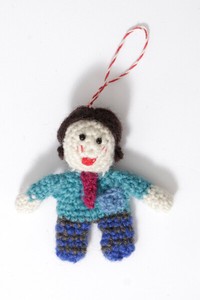 編みぐるみファミリー人形